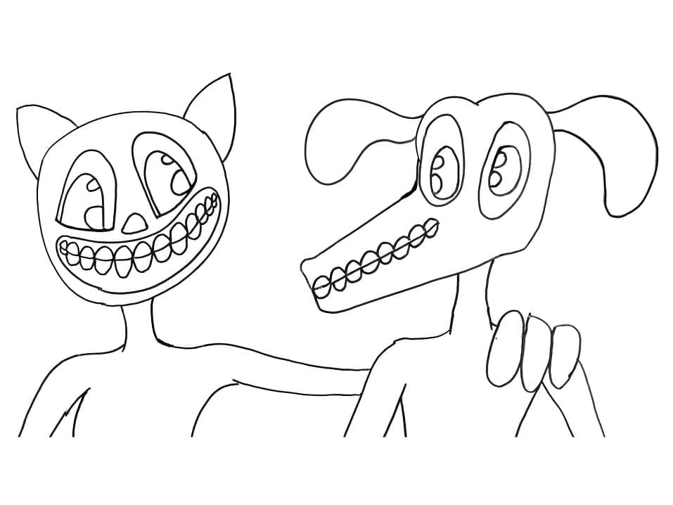 Dibujos de Cartoon Cat gratis para colorear