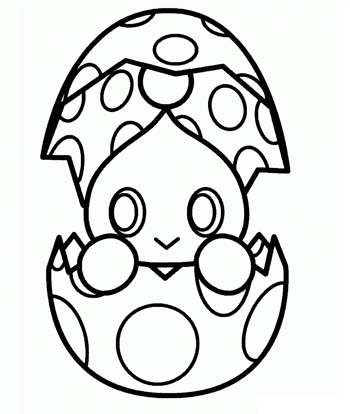 Dibujos de Chao En La Cáscara De Huevo para colorear