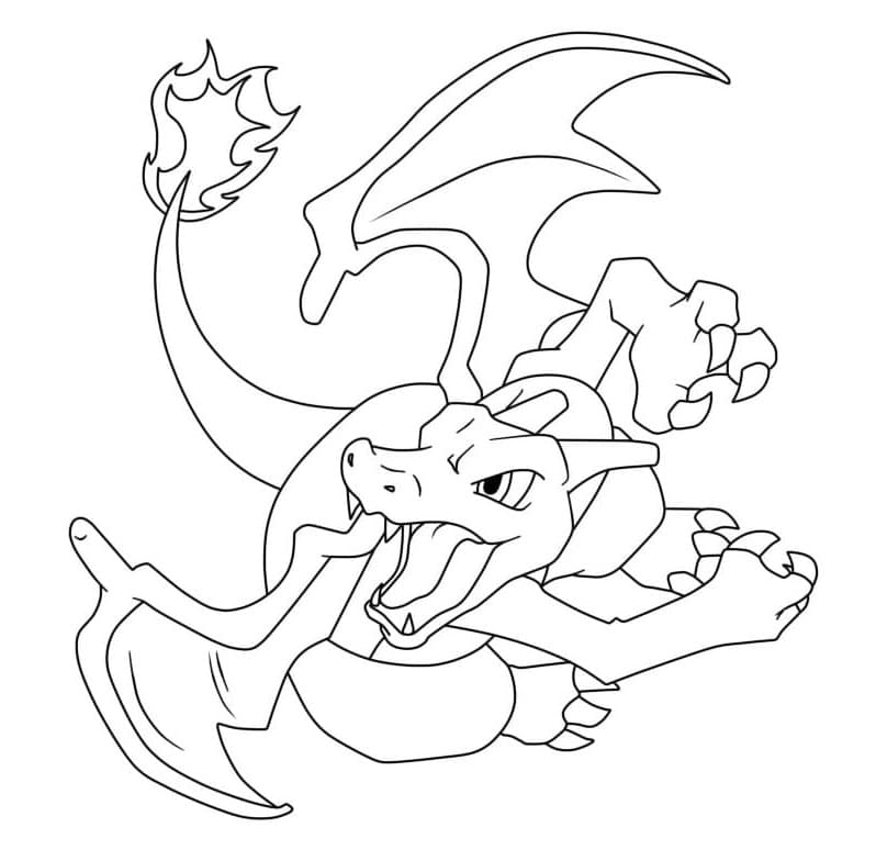 Dibujos de Charizard de Pokémon para colorear