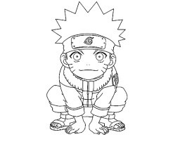 Dibujos de Chibi Naruto para colorear
