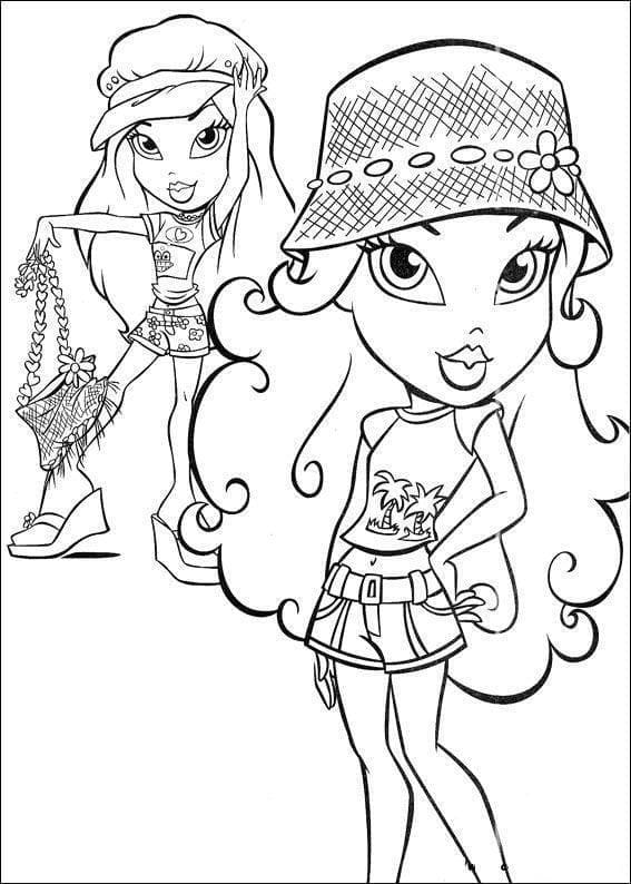 Dibujos de Chicas Bratz para colorear