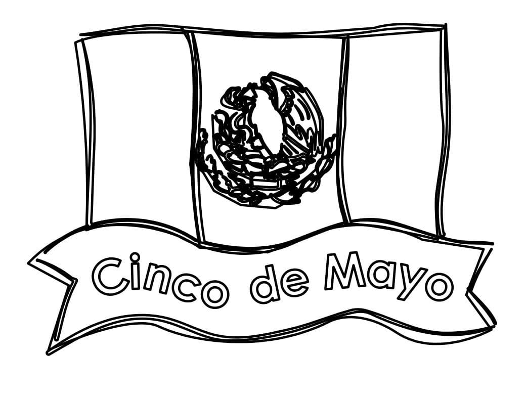 Dibujos de Cinco de Mayo Imprimible gratis para colorear