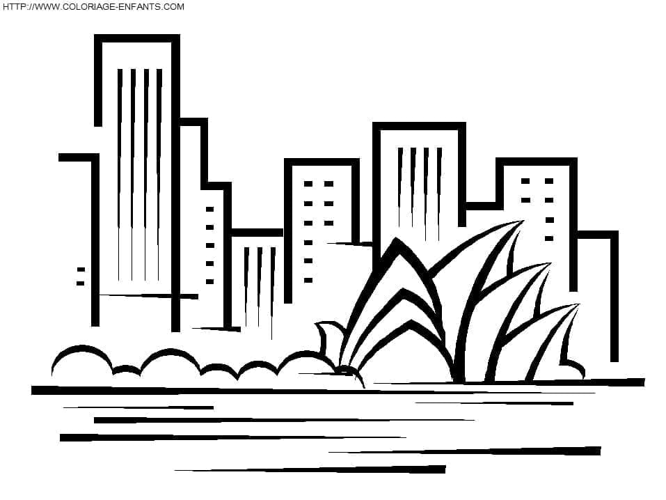 Dibujos de Ciudad 5 para colorear