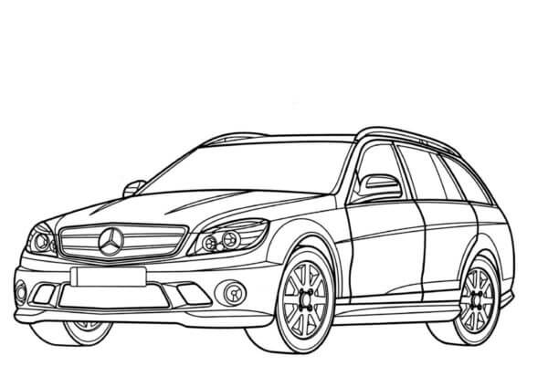 Dibujos de Coche Mercedes-Benz para colorear
