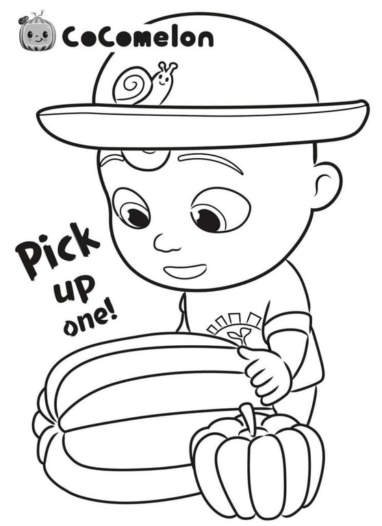 Dibujos de Cocomelon gratis para colorear
