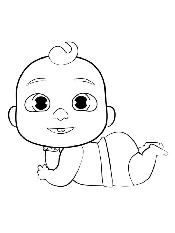 Dibujos de Cocomelon muy fácil para colorear