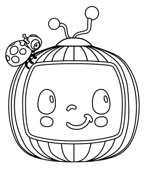 Dibujos de Cocomelon muy sencillo para colorear
