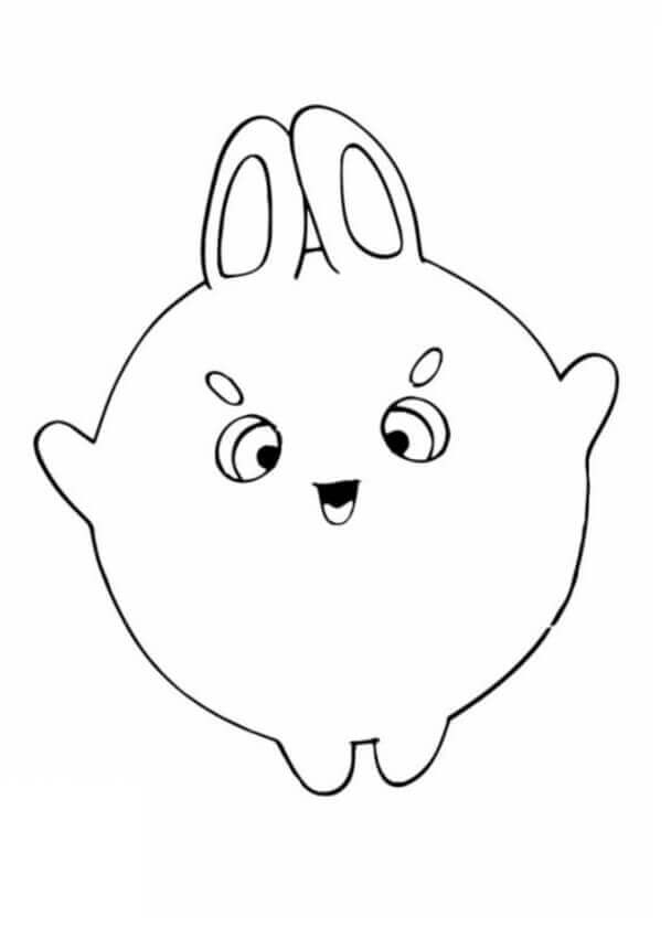 Dibujos de Conejitos Soleados Big Boo para colorear