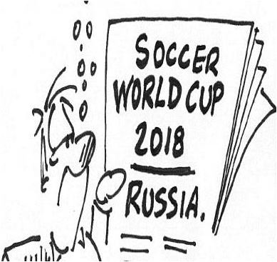 Copa Mundial de Fútbol 2018 para colorir