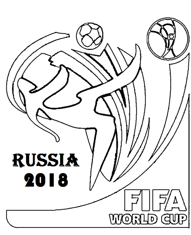 Copa Mundial de la FIFA 2018 para colorir
