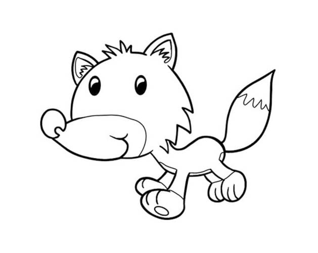 Dibujos de Coyote imprimible gratis para colorear
