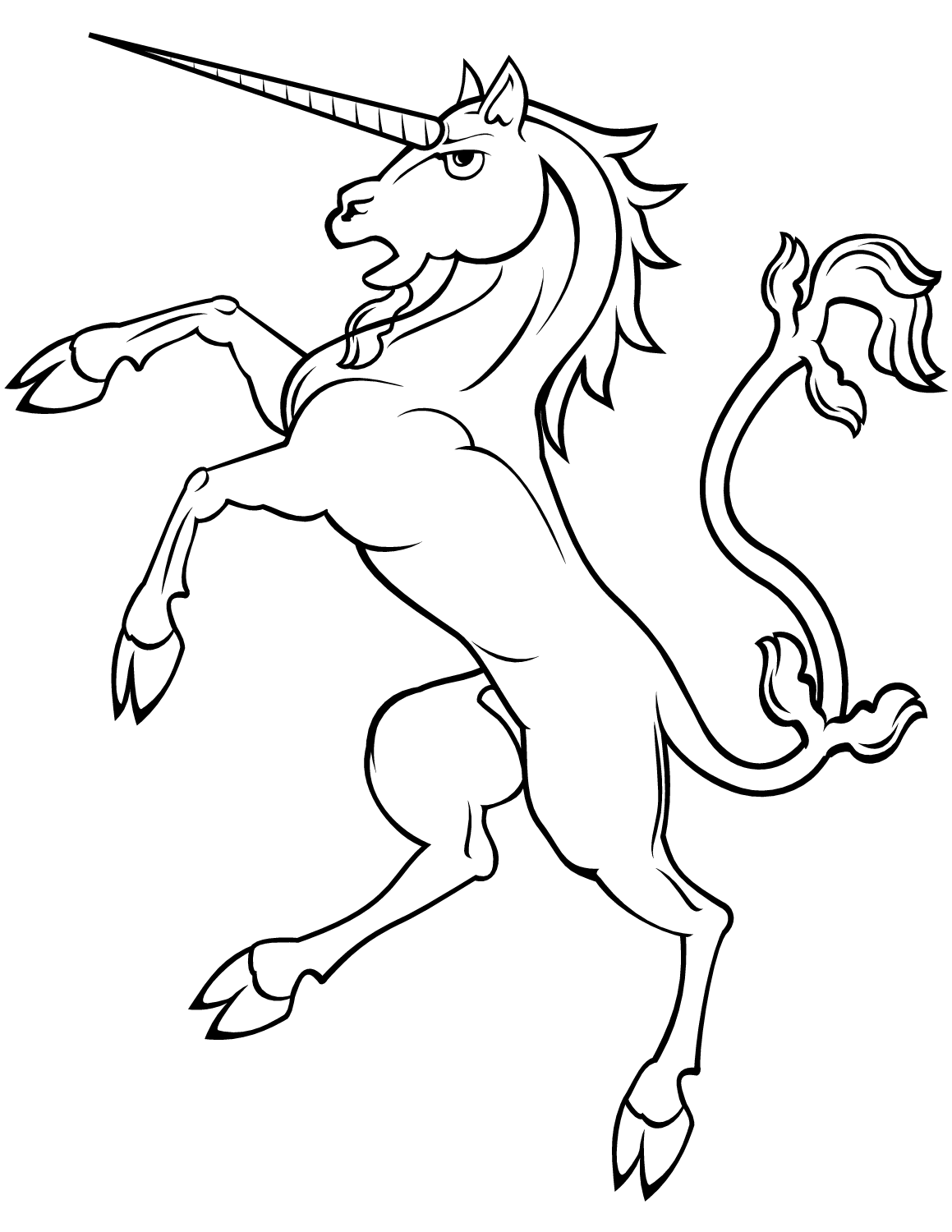 Dibujos de Criando Unicornio para colorear