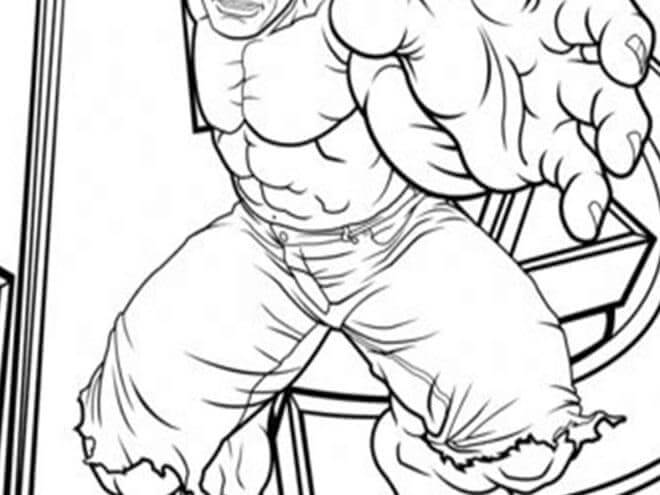 Dibujos de Cuerpo de Hulk para colorear