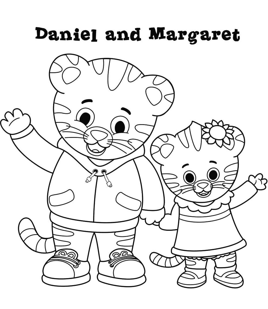 Daniel Y Margaret para colorir