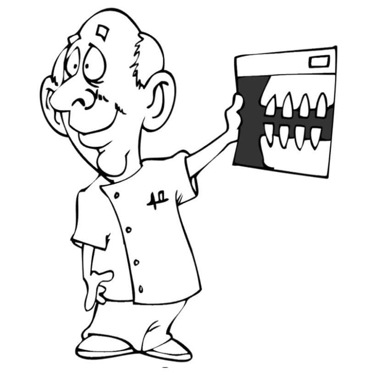 Dibujos de Dentista gratis para colorear