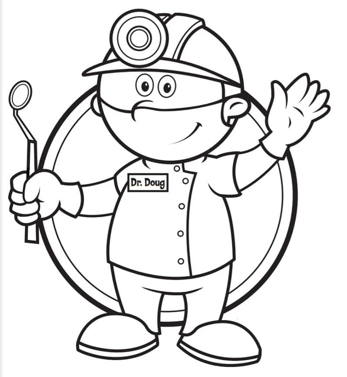 Dibujos de Dentista imprimible gratis para colorear