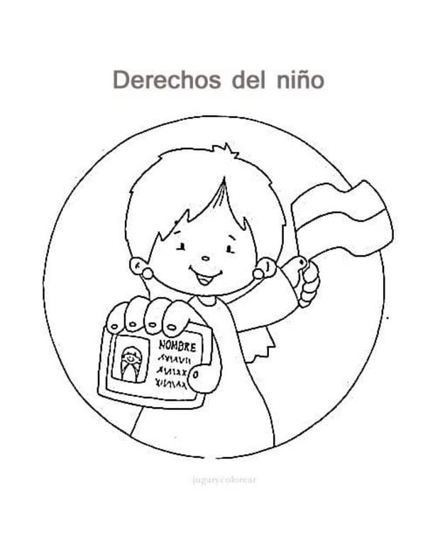 Dibujos de Derechos de los Niños 2 para colorear