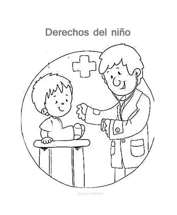 Dibujos de Derechos de los Niños 5 para colorear