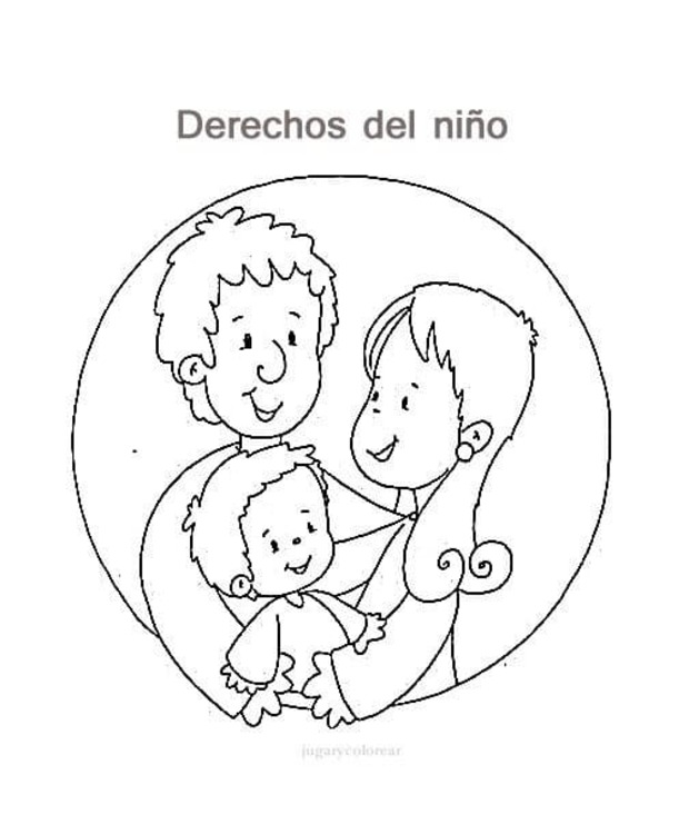 Dibujos de Derechos de los niños gratis para colorear