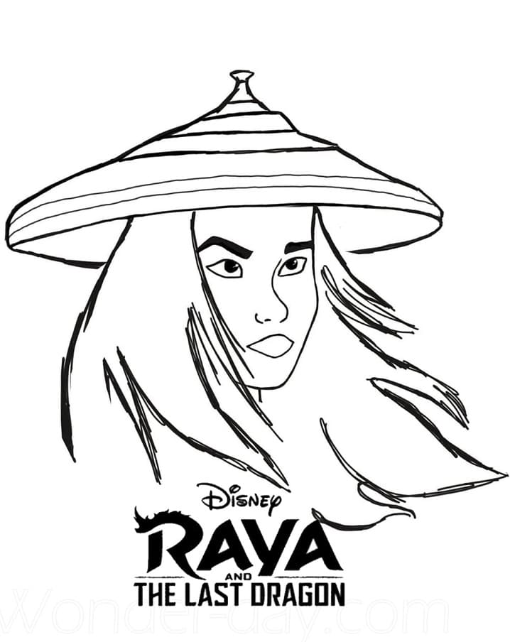 Descargar imagen de Raya y el último dragón para colorir