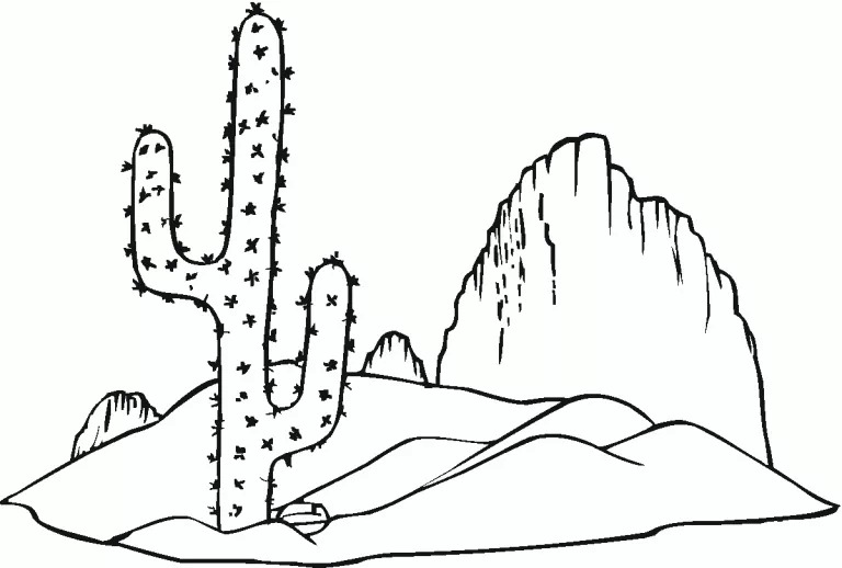 Dibujos de Desierto 5 para colorear