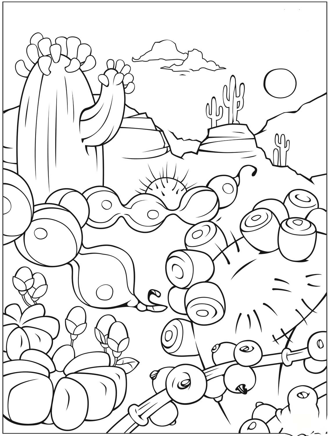 Dibujos de Desierto 6 para colorear