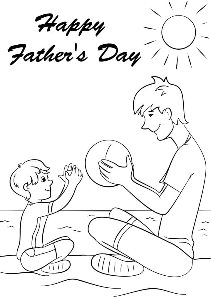Dibujos de Día del Padre 4 para colorear