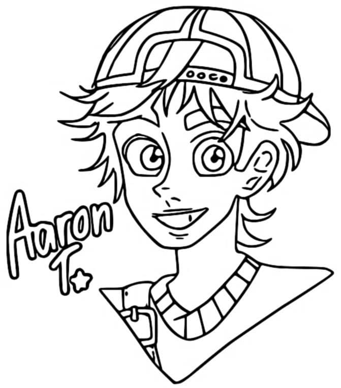 Dibujos de Dibuja a Aaron T de Turning Red para colorear