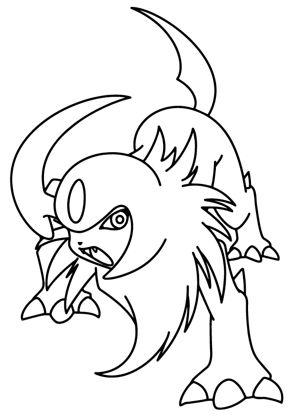 Dibujos de Dibuja a Absol de Pokémon para colorear