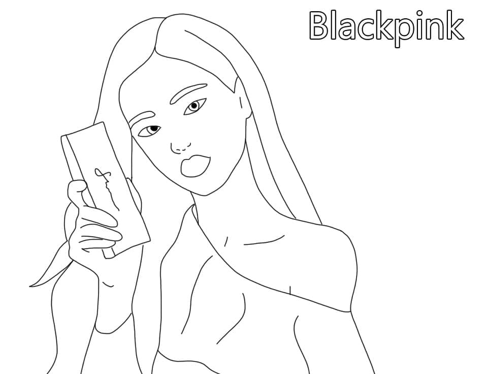 Dibujos de Dibuja a Jennie de Blackpink para colorear