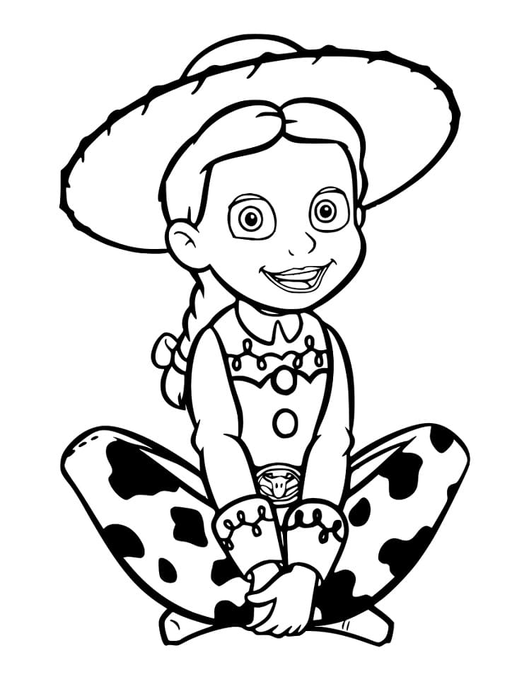 Dibujos de Dibuja a Jessie de Toy Story para colorear