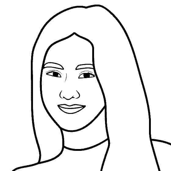 Dibujos de Dibuja a Jisoo en Blackpink para colorear