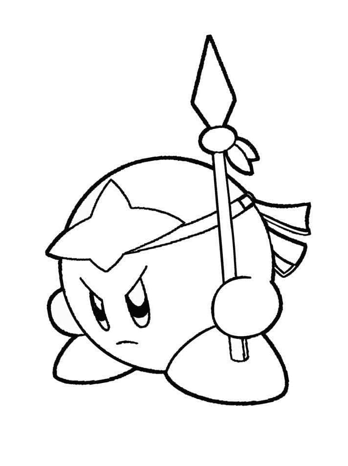 Dibujos de Dibuja a Kirby Gruñón para colorear