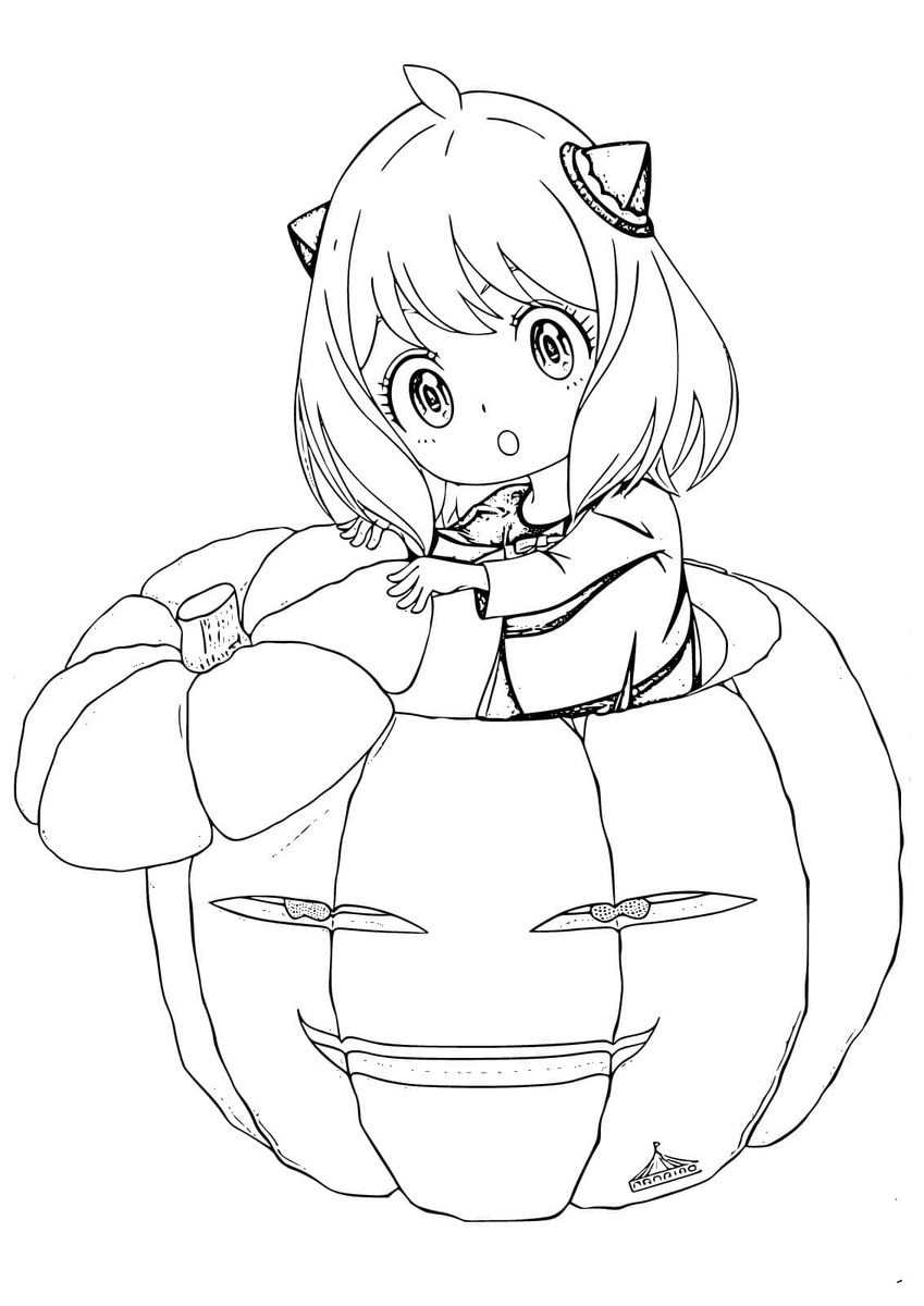 Dibujos de Dibuja a la adorable Anya Forger para colorear