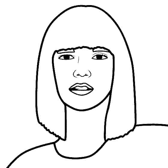 Dibujos de Dibuja a Lisa de Blackpink para colorear