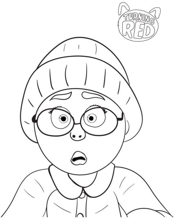 Dibujos de Dibuja a Mei Lee Turning Red para colorear