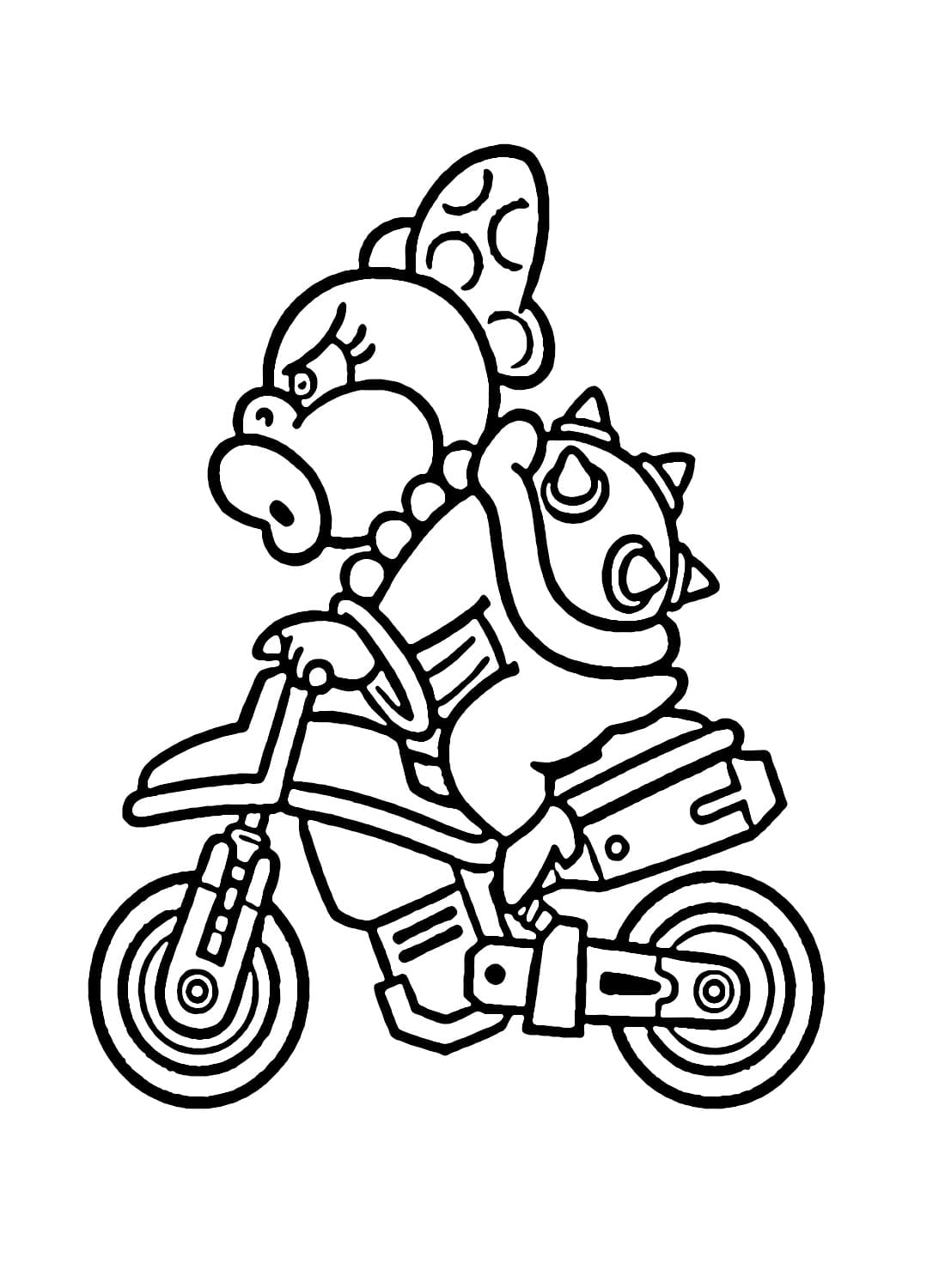 Dibujos de Dibuja a Wendy de Mario Kart para colorear