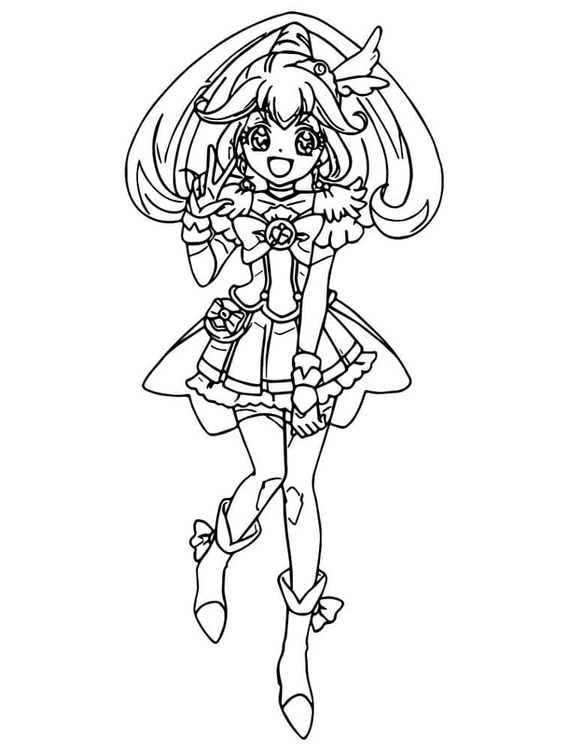 Dibujos de Dibuja adorable Kise Yayoi para colorear