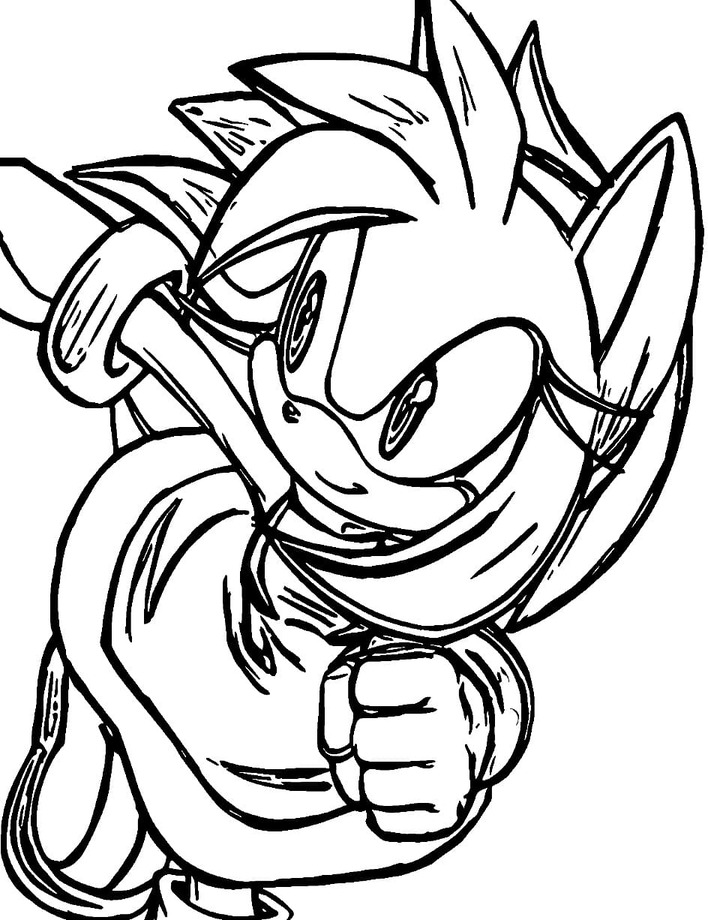 Dibujos de Dibuja Amy Rose 3 para colorear