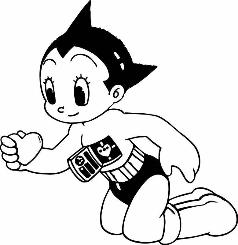 Dibujos de Dibuja Astro Boy 1 para colorear