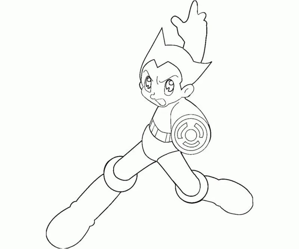 Dibujos de Dibuja Astro Boy 3 para colorear
