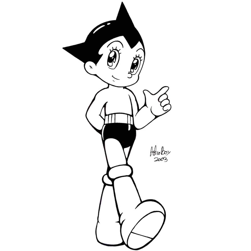 Dibujos de Dibuja Astro Boy imprimir gratis para colorear