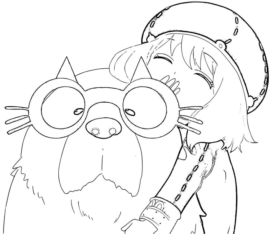 Dibujos de Dibuja Bond y Anya Forger para colorear