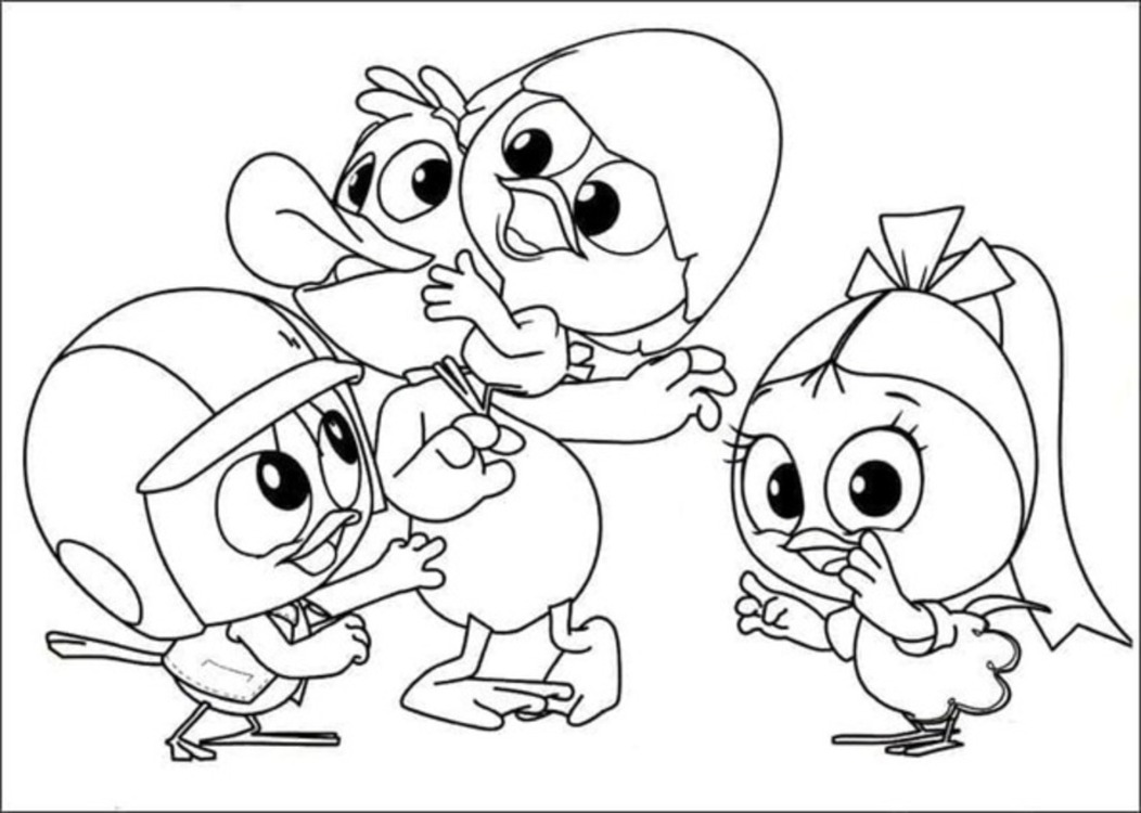 Dibuja Calimero para niños para colorir