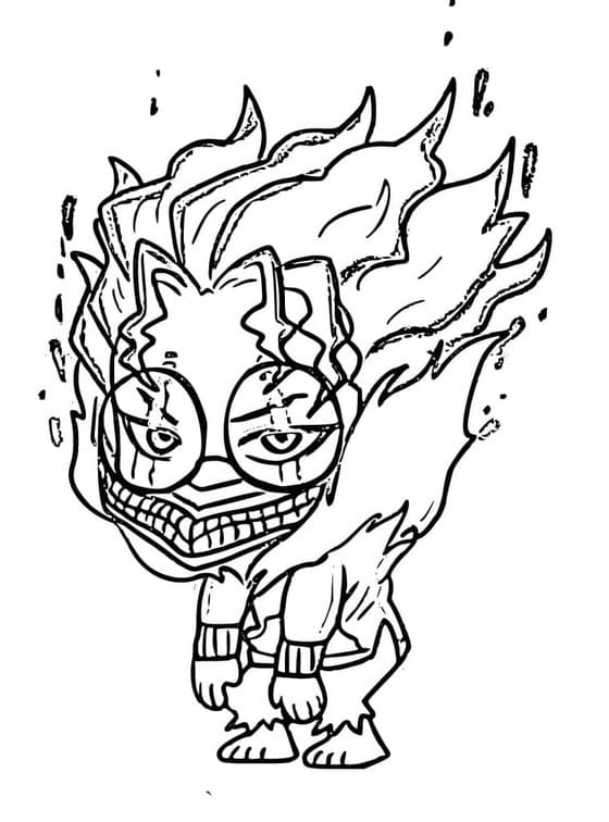 Dibujos de Dibuja Chibi Okarun Dandadan para colorear