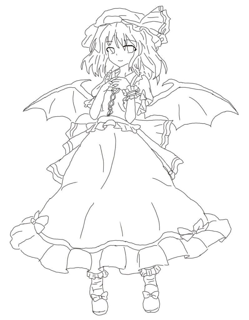 Dibujos de Dibuja Chica Anime para colorear
