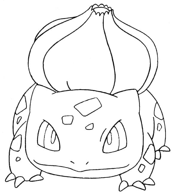 Dibujos de Dibuja el increíble Bulbasaur para colorear