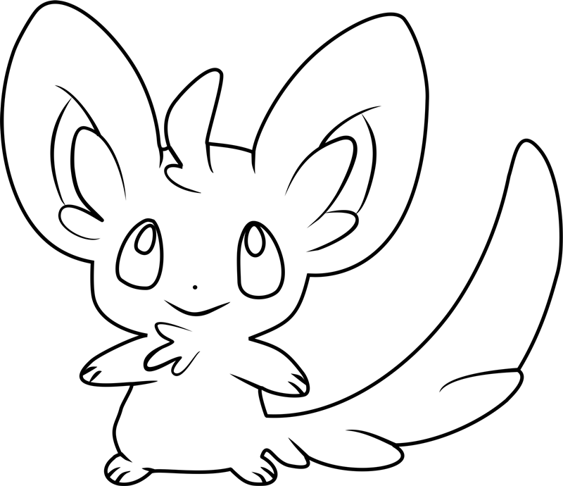 Dibuja el lindo Pokémon Minccino para colorir