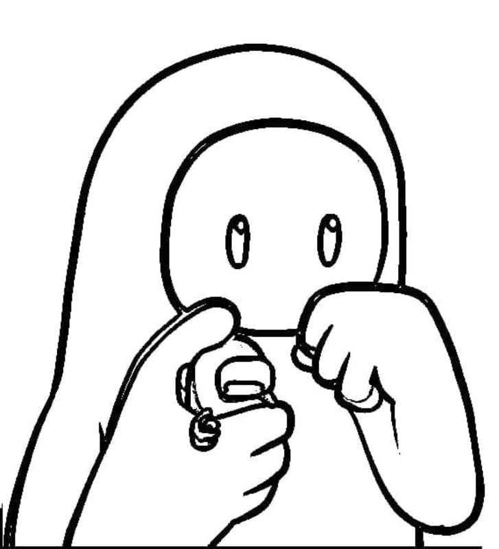 Dibujos de Dibuja Fall Guys 1 para colorear