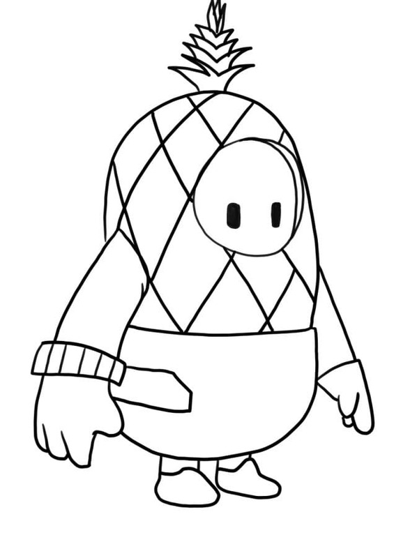 Dibujos de Dibuja Fall Guys 3 para colorear